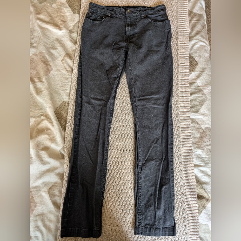 Prana Men's Washed Black Skinny Slim Fit Jeans 30x32